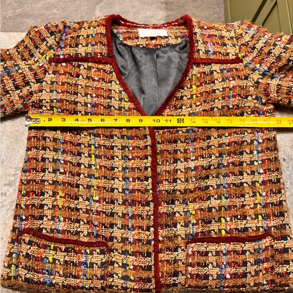Ett:twa by Anthropologie Harlequin Tweed Jacket - Picture 8 of 10